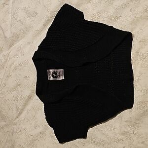 Premium Quality Black Knit Crop Sweater Vest